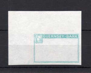 GUERNSEY-SARK 1967 1/3 FRAME PROOF IMPERFORATE ON UNGUMMED PAPER