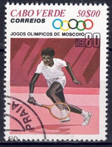 Cape Verde #408  CV $1.75  Olympics tennis