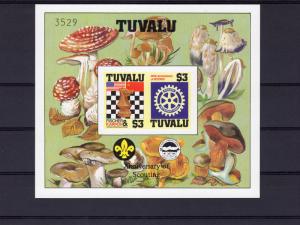 Tuvalu 1986 SG#376  Chess/Rotary/Fungi/Scouts S/S Decorative Imperforated   MNH