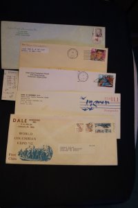 5 US covers (includes Crittenden VA pm) (#937)