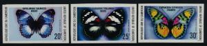 Cameroun 644-6 imperf MNH Butterflies