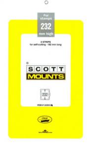 Scott Mounts Clear,182/232 mm  (pkg 3) (01039C)