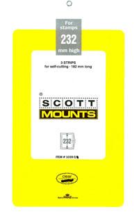Scott Mounts Clear,182/232 mm  (pkg 3) (01039C)