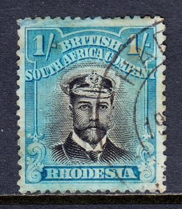 Rhodesia - Scott #130 - Used - Hinge thin, crease, toning - SCV $22