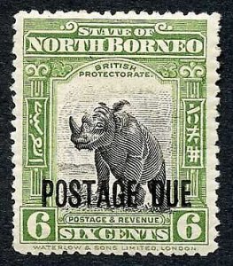 North Borneo SGD59 6c opt at foot M/M Cat 29 Pounds