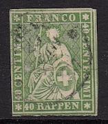 Switzerland #40, used, CV $100.00