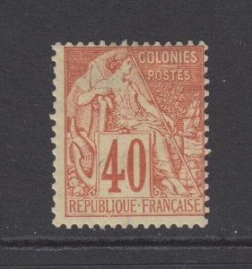 French Colonies (General), Scott 57 (Yvert 57), MHR, signed Richter