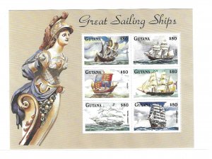 Guyana 1998 Great Sailing Ship Sheet Sc 3310 MNH C13