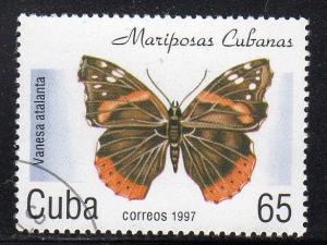 Cuba 3830 - CTO-NH - Red Admiral Butterfly (cv $0.90) (2)