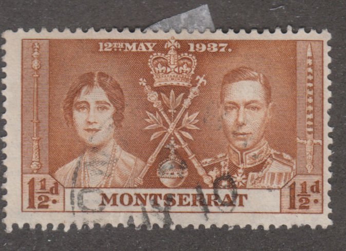 Montserrat 90 Coronation Issue 1937
