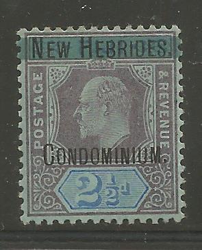 BR. NEW HEBRIDES  3 MINT HINGED ISSUE