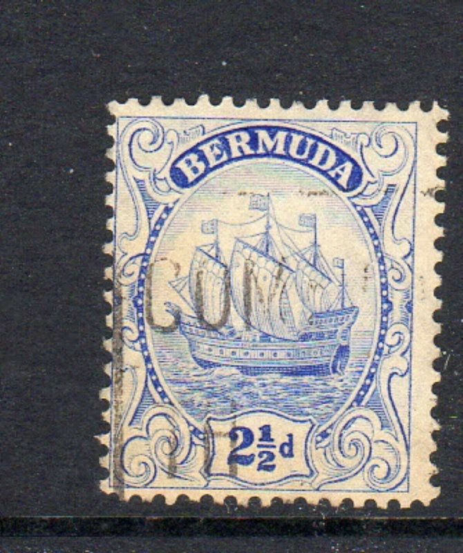 BERMUDA #87  1932  2 1/2p CARAVEL    F-VF USED  a