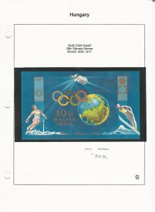 Hungary, Postage Stamp, #C324 Imperf Mint NH, 1972 Olympics, JFZ