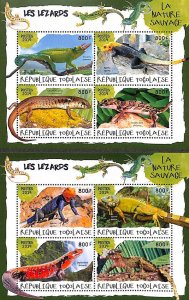 Togo 2019, Lizards 2 s/s, MNH