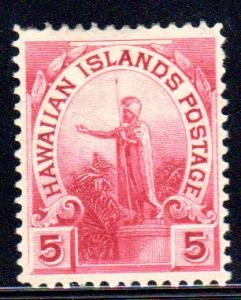 Hawaii #76, mint hinged, excellent centering