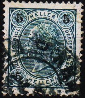 Austria. 1899 5h(Varnish Bars) S.G.141 Fine Used