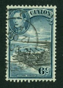 Ceylon 1938 #280 U SCV(2018)=$0.25