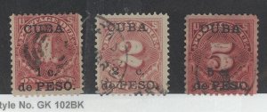 Cuba #J1-J3 Used