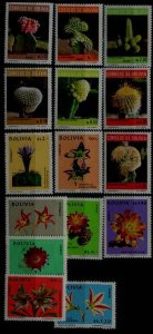 Bolivia 534-37/C310-13/550-53/C321-23 MNH Flowers SCV24.50