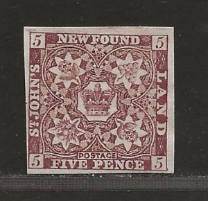 NEWFOUNDLAND  SC# 5   VF/MNG