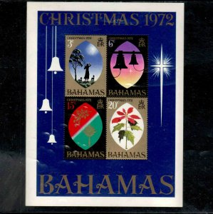 BAHAMAS #342a  1972  CHRISTMAS     MINT VF NH  O.G  S/S