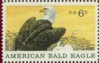 US Stamp #1387 MNH - Natural History American Bald Eagle Single