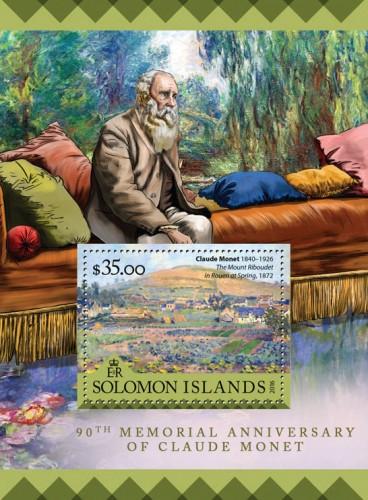 SOLOMON ISLANDS - 2016 - Claude Monet - Perf S/Sheet - MNH