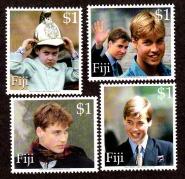 Fiji  889-892 Mint NH Prince William!