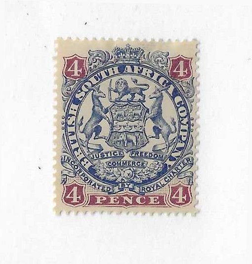 Rhodesia Sc #30 4p  HR VF