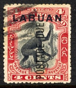 Labuan Stamp #J3b USED FU SINGLE