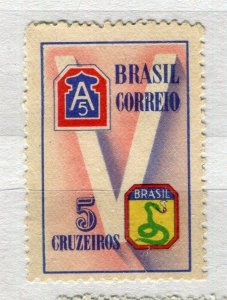 BRAZIL; 1945 early Expedition Force issue Mint hinged 5cr. value