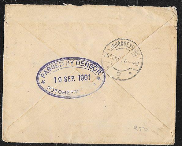 Transvaal Boer War Prisoner of War Cover - St. Helena - Censored