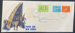 1962 Lae Papua New Guinea First Day Cover FDC Locally Used Commonwealth Games