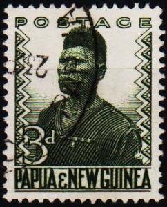 Papua New Guinea.1952 3d S.G.5 Fine Used