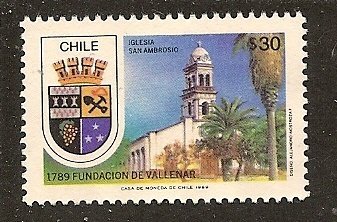 Chile  Scott    809   Coat of Arms   Used