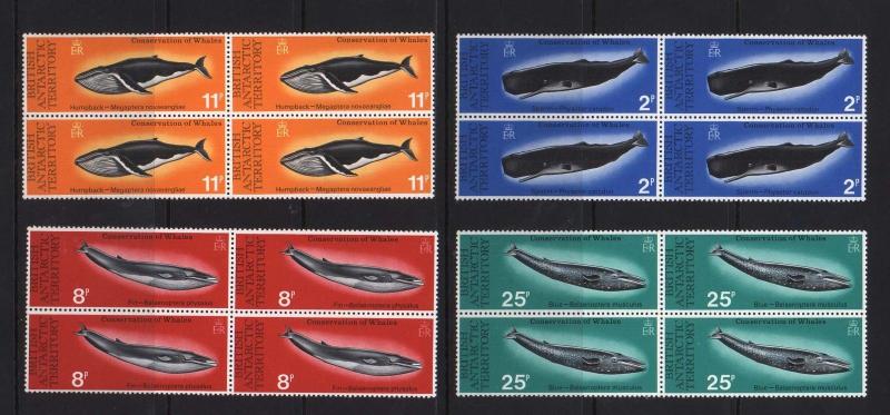 British Antarctic Territory #64 - #67 VF/NH Block Set