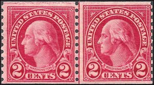 599/599A Mint,OG,NH...Combination Line Pair...SCV $1,350.00..Types I and II