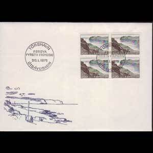 FAROE IS. 1975 - FDC-16 250o Streymoy View