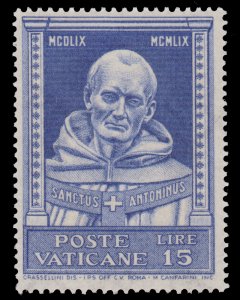 VATICAN CITY STAMP. SCOTT # 269. YEAR 1960. UNUSED.