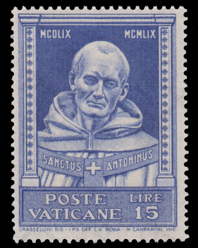 VATICAN CITY STAMP. SCOTT # 269. YEAR 1960. UNUSED.