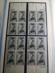 US 1149, MNH, MATCHED PLATE BLOCKS