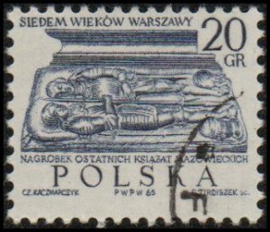 Poland 1336 - Cto - 20g Tombstone / Last Duke of Mazovia (1965) (3)