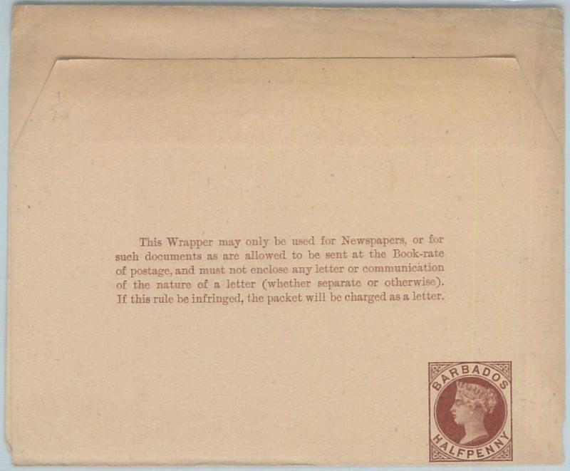 72406 - BARBADOS -   POSTAL STATIONERY  Wrapper - Higgings & Gage  # 1