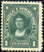 Columbus, Chile stamp SC#98 mint