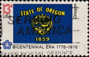 # 1665 USED STATE FLAG OREGON