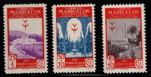 Spanish Morocco Scott B14-B16 MH* stamps