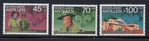 Netherland Antilles Sc B189-B191 Scouting stamp set mint NH