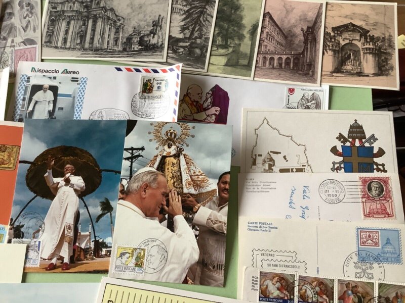 Vatican postal postcards & covers 28 items Ref A2021