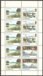 GUERNSEY Sc# 294a MNH FVF Booklet Complete Scenic Views