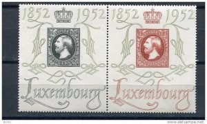Luxembourg 1952 Sc 278-9Mi 488-9 MNH Pair Grand Duke William III  CV 120 euro